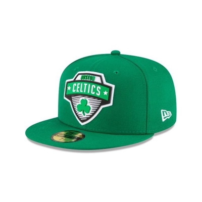 Green Boston Celtics Hat - New Era NBA Tip Off Edition 59FIFTY Fitted Caps USA9105283